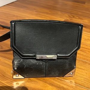 ALEXANDER WANG Marion Distressed Bovine Bag with Rhodium Hardware

Color: Black